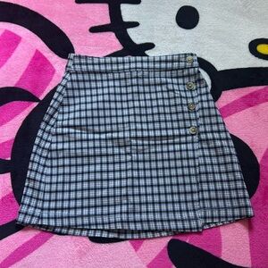Hollister Blue Plaid Skirt